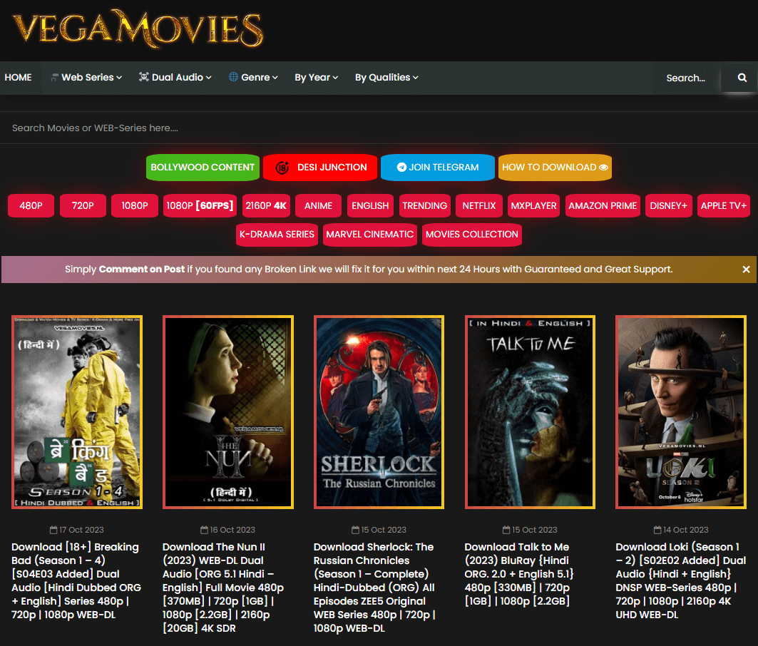 Vegamovies in - Download HD Movies